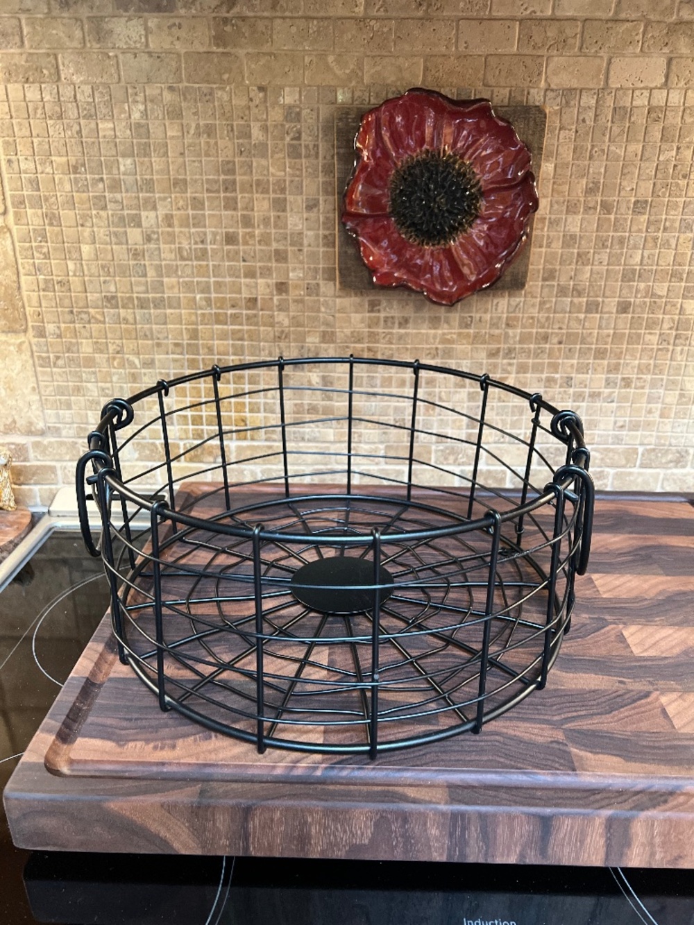 Hearth & Hand with Magnolia Black Iron Basket With Handles